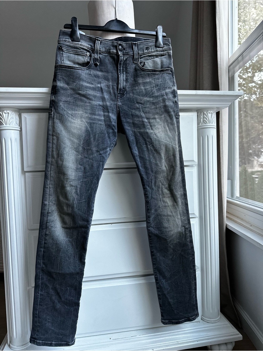 R13 Slim-Leg Jeans — Made in Italy